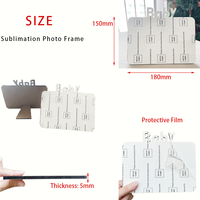 MDFSUB Vente en gros Décoration intérieure pour enfants Panneau photo en MDF à sublimation Plaques en bois pour bébé Cadre photo vierge à sublimation pour bébé