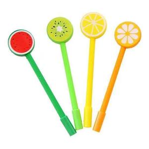 Bolígrafo de Gel con Diseño de Frutas de Dibujos Animados, Personalizable con Logotipo, Escritura Suave, Larga Duración, para Actividades Promocionales de Oficina y Escuela - Product Image 1
