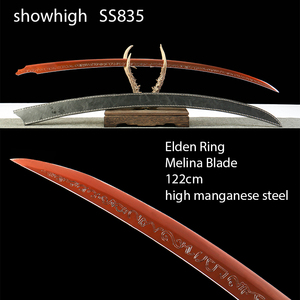 Spada Katana Melina di <span class=keywords><strong>Elden</strong></span> Ring Fatta a Mano, Funzionale, Giocattolo da Collezione e Decorazione SS835 - Product Image 1