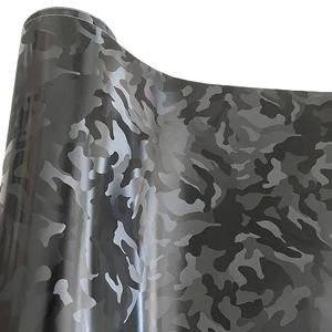 Envolturas de vinilo de PVC de fábrica al por mayor fibra de carbono a prueba de UV patrón 3D <span class=keywords><strong>camuflaje</strong></span> fantasma negro envoltura de coche película de vinilo Coche - Product Image 3