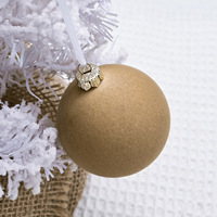 Juego de Adornos Navideños de Bolas Flocadas de Alta Calidad de 6 cm, Decoraciones para Árboles con Tacto de Terciopelo Suave, Adornos Colgantes para Navidad, Hogar, Fiestas