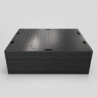 Planches d'accès temporaires en HDPE 4x8, tapis de protection du sol robustes pour les chantiers de construction, les fermes et les routes d'équipement