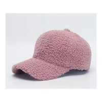 Gorra de béisbol de Otoño Invierno para mujer, gorra de camionero con sombrilla sólida con Material de felpa de lana de cordero Artificial para mantener el calor en primavera