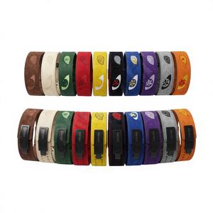 ขายส่ง OEM ODM ออกแบบโลโก้ตามสั่ง สายรัดข้อมือหนังวัวแท้สำหรับฝึกความแข็งแรง พาวเวอร์ลิฟติ้ง ออกกำลังกาย พร้อมหัวเข็มขัดแบบลูกบิด - Product Image 1