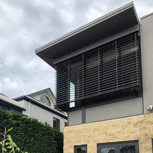 C80 / CR80 Antracit RAL 7016 Exterior Electric Blinds <strong>Shades</strong> Aluminum Motorized Venetian Blinds Outdoor <strong>External</strong> Blinds <strong>Shades</strong> - Product Image 1