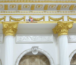 Suministro de fábrica Fibra de vidrio Columna romana Vintage Interior Yeso Decorativo Pilar romano Decoración Molde - Product Image 6