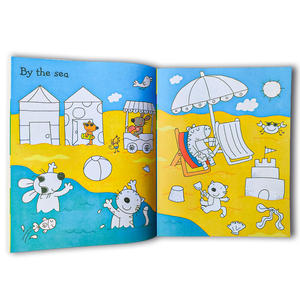 Livre d'apprentissage précoce pour enfants personnalisé couleur enfants couverture souple livre imprimé Animal autocollant livre pour enfants autocollant impression - Product Image 4