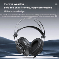 Casque d'écoute professionnel avec logo personnalisé, son haute fidélité de précision avec sortie stéréo 3.5mm pour studio de diffusion