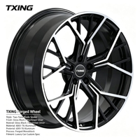 Vente directe usine : Nouvelles jantes de voiture 3 pièces en alliage d'aluminium forgé sur mesure, finition chromée, design concave