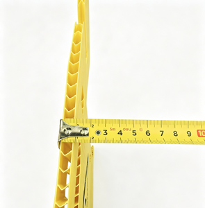 Barrera de seguridad plegable amarilla de plástico corrugado PP, valla temporal modular de advertencia para elevadores - Product Image 2