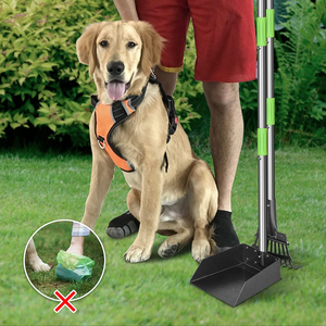Fournisseur d'usine vente chaude longue poignée robuste en plastique facile à nettoyer bras en métal inoxydable marteau chien chat <span class=keywords><strong>Pooper</strong></span> <span class=keywords><strong>Scooper</strong></span> - Product Image 2