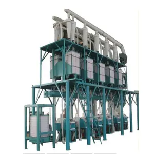 100tpd grain flour grinding equipment industrial flour mill machine flour packing machine