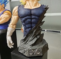 Statue de buste de Majin Vegeta en résine et fibre de verre, taille réelle 1:1, Dragon Ball Z, figurine d'anime, objet de collection, décoration