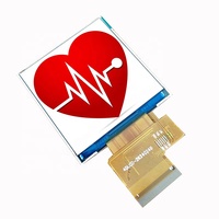 Panel Layar Sentuh Kapasitif Opsional, Modul Lcd Tft Lcd 1:1 Kotak Ips 2.6 Inci 240X240, Antarmuka MCU SPI Layar Lcd