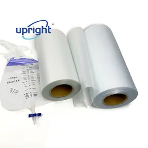 Soporte vertical HF soldadura e impresión en relieve película de PVC para bolsa de orina