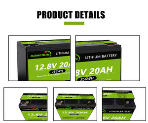 긴 수명 리튬 12 볼트 20 Amp 리튬 이온 배터리 팩 12 v 20ah <span class=keywords><strong>Lifepo4</strong></span> 교체 납 산성 배터리 태양 전지 패널 - Product Image 5