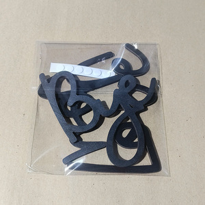 Adesivo Murale in Legno con Alfabeto Moderno e Semplice, Logo 'Love You Bye' <span class=keywords><strong>per</strong></span> Decorazione di <span class=keywords><strong>Casa</strong></span>, Corridoio e Camera da Letto - Product Image 6