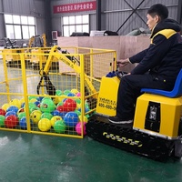 Machine à attraper les balles électrique pour enfants, machine de jeu de pêche aux balles à monnayeur pour parc d'attractions et aire de jeux extérieure