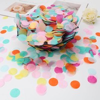 Confettis en papier ovales multicolores de 3*1 cm en gros pour les fêtes d'anniversaire