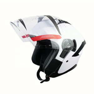 Chất Lượng Cao Bốn Mùa Phổ Mũ Bảo Hiểm Ngoài Trời Đi Xe Đôi Visor An Toàn Nửa Mặt Xe Máy Mũ Bảo Hiểm - Product Image 3