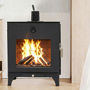 Estufa <span class=keywords><strong>de</strong></span> <span class=keywords><strong>Leña</strong></span> Hidrónica con Chimenea, Llama Real, Calefacción <span class=keywords><strong>de</strong></span> Agua Residencial, Calentador <span class=keywords><strong>de</strong></span> Hogar Eficiente - Product Image 2