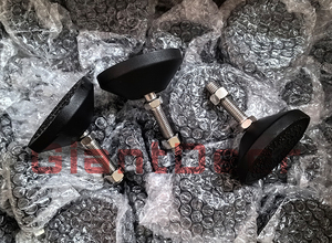 Piedini di livellamento in acciaio inossidabile con Base in Nylon personalizzato placcato in ferro zinco che livella il piede placcato in nichel - Product Image 5