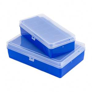 Nuovo doppio strato addensato scatola <span class=keywords><strong>trasparente</strong></span> esca portatile scatola di immagazzinaggio per la pesca accessori - Product Image 1