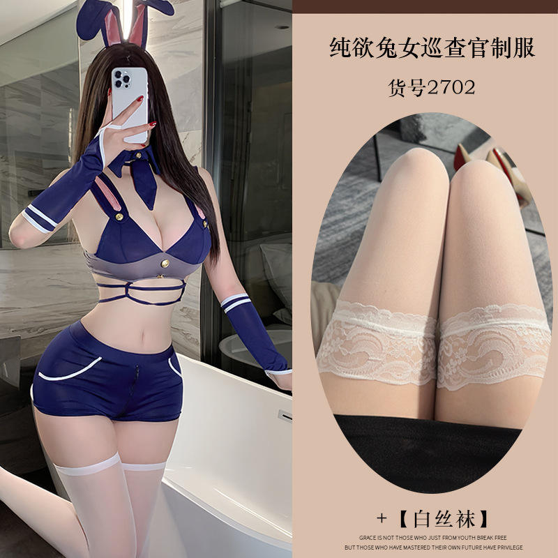 Officer Rabbit Suit + White Stockings