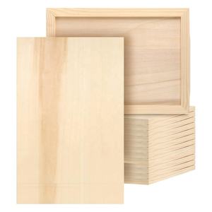 Paneles de lona de madera sin terminar de 9x12 pulgadas, tablero de lona de madera, tableros de panel de pintura con <span class=keywords><strong>cuna</strong></span> de madera para pintar manualidades de <span class=keywords><strong>dibujo</strong></span> - Product Image 1