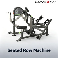Machine à Rameuse Assise à Charge Libre, Série Trois Rails, Siège avec Coussin de Poitrine 8 Positions, Acier de Sécurité, 5 Niveaux de Résistance, pour Salle de Sport Commerciale