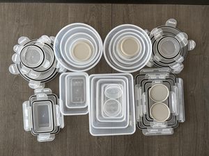 Set <span class=keywords><strong>di</strong></span> 12 Contenitori per Alimenti in Plastica PP Ecologica Senza BPA, Adatti per Microonde e Lavastoviglie, Multifunzione per <span class=keywords><strong>Cucina</strong></span> - Product Image 5