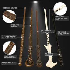 <span class=keywords><strong>Baguette</strong></span> <span class=keywords><strong>Magique</strong></span> Classique du Monde des Sorciers, Accessoire <span class=keywords><strong>de</strong></span> Cosplay, Ornement Décoratif pour Costume d'École <span class=keywords><strong>de</strong></span> Magie - Product Image 2