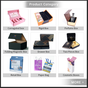 Boîte de parfum arabe de luxe avec couvercle rabattable noir et dorure pour emballage de flacon de parfum cosmétique - Product Image 6