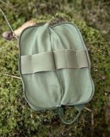 Sac organisateur en toile vert olive, équipement de bushcraft, fermeture éclair en coton, camping, randonnée en plein air, kit de survie EDC