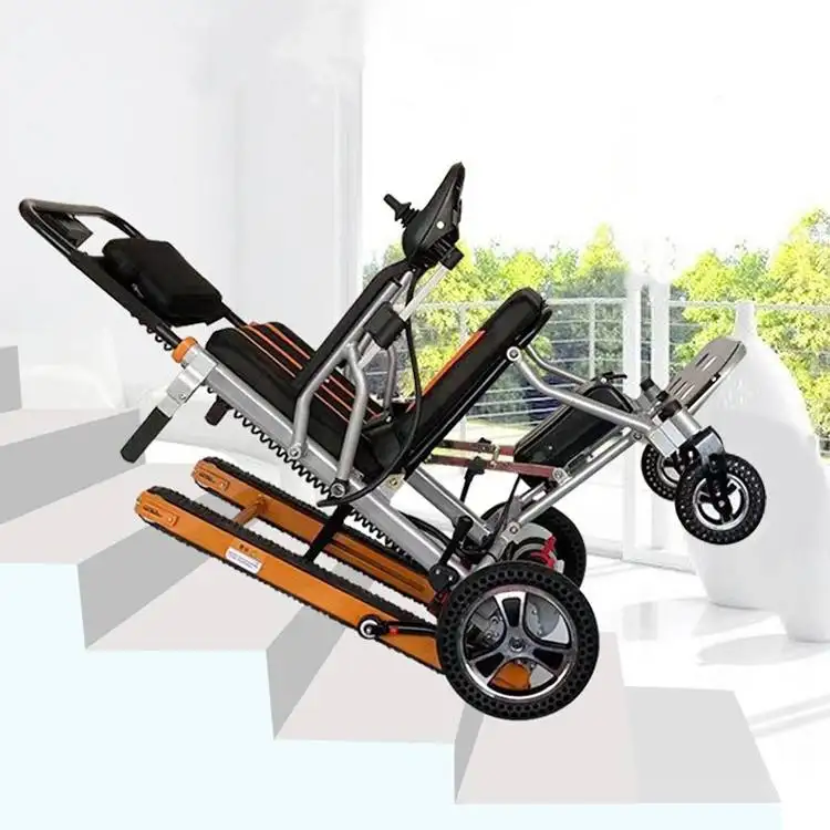 Rollstuhl für Treppen Rollstuhl Stehend Faltbares Aluminium Leichtes tragbares Treppen steigen Elektro rollstuhl Für Behinderte