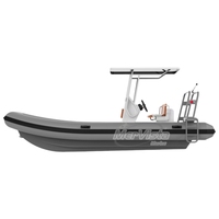 Mer Vista Certificat CE Bateau à côtes rigides 580 Console centrale Bateau de pêche en aluminium 20 pieds