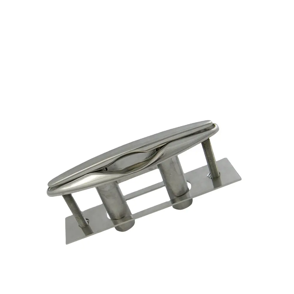 Wholesale Chinese Made 304-A2,316-A4 Stainless Steel Pull Up Boat Cleat Mirror Polished High Precision Marine Cleat