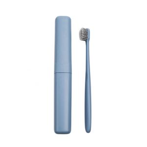 Custom Logo Popular Eco Friendly Wheat Straw <b>Toothbrush</b> Charcoal Bristles Portable <b>Toothbrush</b> <b>case</b> Travel <b>Toothbrush</b> Container - Product Image 3