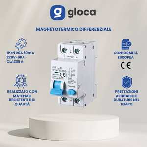 Gloca Jxb1l RCBO 1P + N ตัวตัดวงจรส่วนต่าง6Ka 30Ma C20พร้อมปุ่มทดสอบรายเดือนสำหรับใช้ในที่พักอาศัยและเชิงพาณิชย์ - Product Image 5
