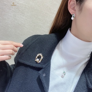 Secret Garden <strong>Freshwater</strong> <strong>Pearl</strong> Jewelry Set &amp; 925 Silver Clasp 9-10mm <strong>Freshwater</strong> <strong>Pearl</strong> <strong>Necklace</strong> Set Near Round Flawless - Product Image 4