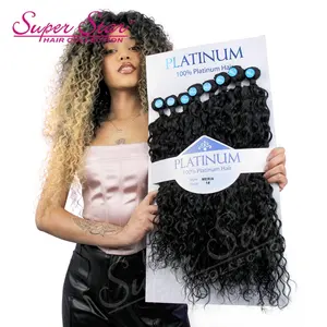 Fasci di capelli sintetici Superstar altre estensioni dei capelli sintetici in confezione parrucche capelli sintetici anteriore in pizzo di alta qualità