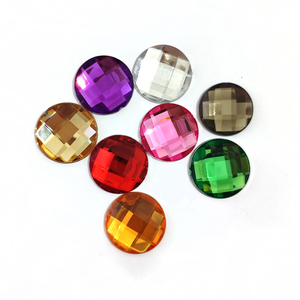 Colores Piedras acrílicas con reverso plano redondo grande - Product Image 5