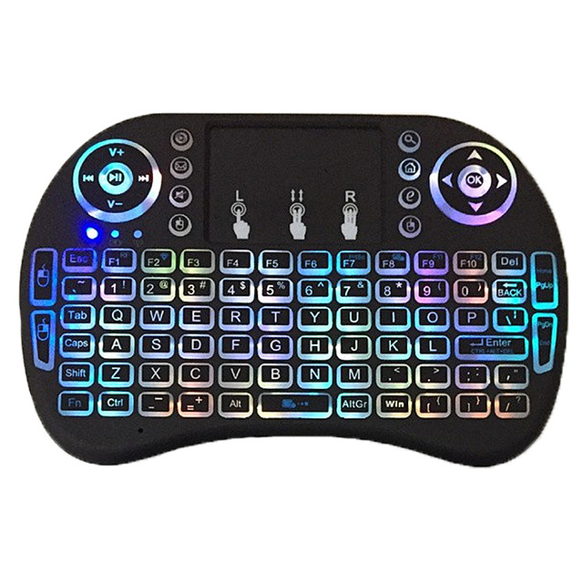 New Mini Keyboard Air Mouse 3 Color 2.4g Black Android Usb Wireless Box Status Battery Style Unit I8 Keyboard