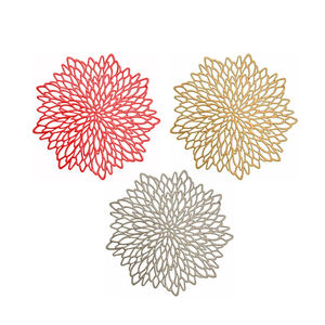 Tischset <span class=keywords><strong>Mantel</strong></span> <span class=keywords><strong>Individual</strong></span> Vinilo <span class=keywords><strong>PVC</strong></span> <span class=keywords><strong>Mantel</strong></span> Boda Manteles individuales redondos Resistente al calor Cena Plato Pad Manteles individuales - Product Image 5