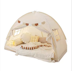 Wind dichtes Schlaf zelt für Kinder im Innen-und Außenbereich Faltbare weiche Leinwand Privatsphäre für Zeichnung räume für Etagen-/Boden zwecke für Kinderspiel - Product Image 4