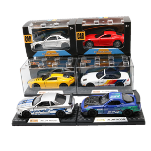 Großhandel <span class=keywords><strong>1</strong></span>:32 PET Transparente Vitrine Diecast Sportwagen Spielzeug mit Rückziehfunktion, zu öffnenden Türen, Lithium-Batterie und beweglichen Rädern - Product Image 2