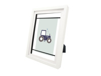 Boîte de rangement artistique minimaliste en bois massif pour enfants, murale, pour décorations de chambre d'enfant, support de dessin et cadre photo pour enfants