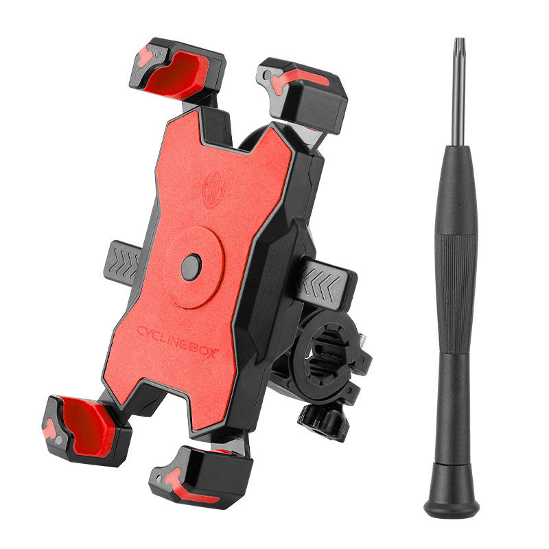 แฮนด์จักรยานสีแดง