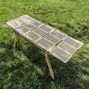 Mesa de Camping con Parrilla para Barbacoa, Plegable para Jardín, Parrilla de Carbón Plegable para Exteriores - Product Image 5