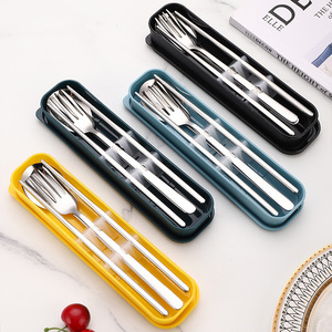 ヘンリーカスタムステンレス製ティースプーンセット、携帯用、可愛いギフトボックス入り - Product Image 1